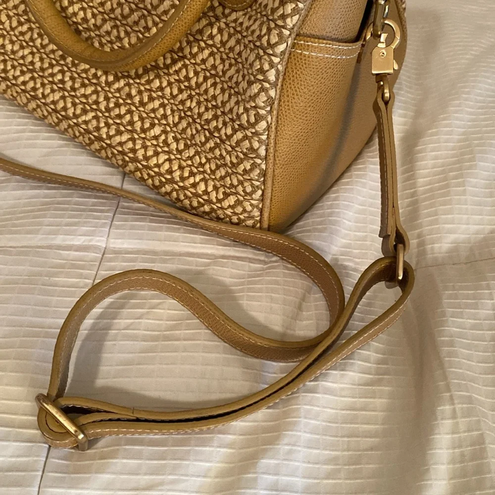 ERIC JAVITS leather and straw summer bag - Picture 6 of 7